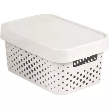 CURVER Infinity Recycled 4.5L hoiukarp kaanega, valge