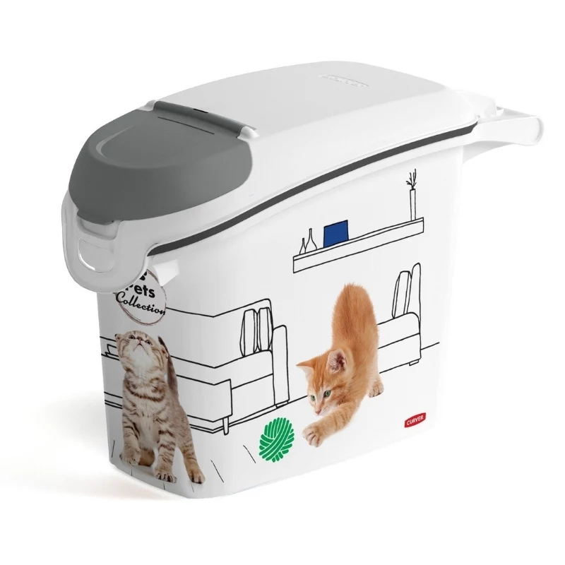 CURVER Pets Life koera- ja kassitoa söögi hoiukonteiner 6 kg 15 L õhukindel 23x50x36 cm