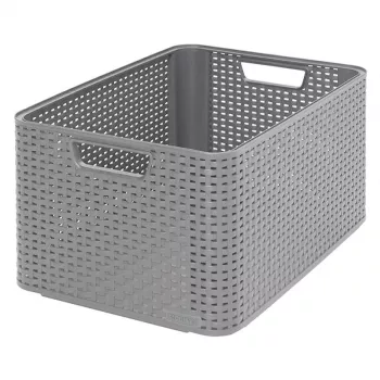 CURVER Style L hoiukarp 43,6 x 32,6 x 23 cm helehall rotaniefektiga 33L