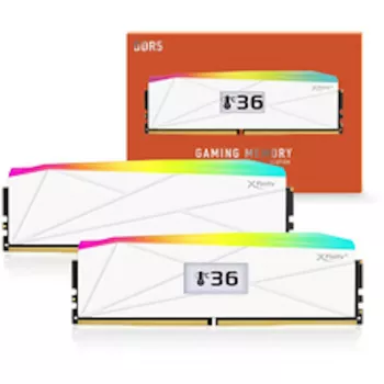 V-Color Manta XFinity+ aRGB DDR5-6000 RAM, CL28, XMP/EXPO - 32 GB Dual-Kit, valge