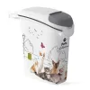 CURVER Petlife Õhukindel lemmikloomatoa hoiukonteiner 23L koertele ja kassidele, 10kg kuivtoit, BPA-vaba plast, klõpsuga lukustuv kaas, hall