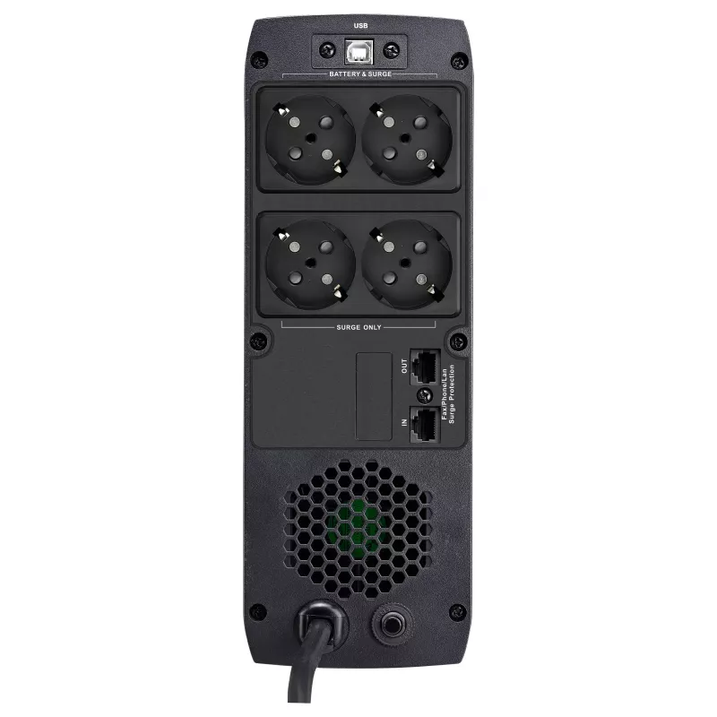 FSP ST 1200 Tower 1200VA 720W liin-interaktiivne UPS 4 Schuko pistikupesa ja RJ45 kaitsega