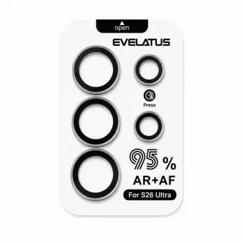 Evelatus Samsung Galaxy S26 Ultra kaamera objektiivi kaitseklaas Armor Black