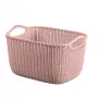 Curver Knit S ristkülikukujuline hoiukorv 8L roosa