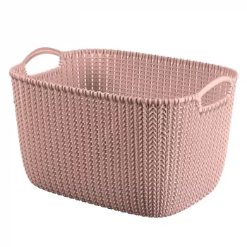 Curver Knit L ristkülikukujuline hoiukorv 19L 40x30x23 cm roosa