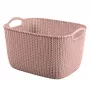 Curver Knit L ristkülikukujuline hoiukorv 19L 40x30x23 cm roosa