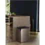 KETER Verto Recycle 54L ristkülikukujuline metalliseeritud prügikast, pärlihall