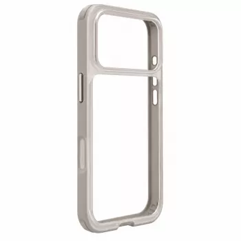 Evelatus Apple iPhone 17 Pro LiveCase hübriidkate koos alusega PC+TPU hõbedane
