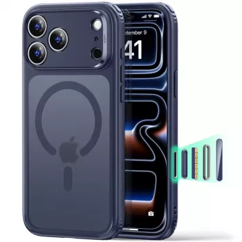 ESR Classic Hybrid MagSafe ümbris iPhone 17 Pro Max / 18 Pro Max jaoks - Frosted Blue