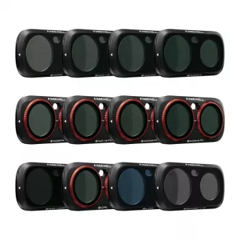 Freewell Insta360 Luna Ultra filtrite komplekt (12-osaline) - magnetiline kiirvahetusega ND, CPL, ND/PL, UV filtrid Insta360 X4 jaoks