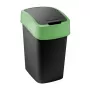 CURVER Flip Bin 9L must/roheline prügikast