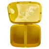 CURVER Snap Box ristkülikukujuline toiduhoidja eraldajaga 1,8L kollane Kawaii