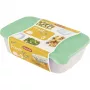 CURVER Fresh & Go ristkülikukujuline toidumahuti komplekt 3 tk (2L + 1L + 0,5L) roheline