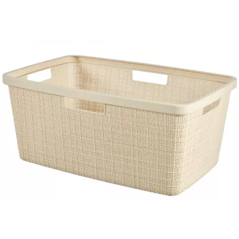 CURVER Pesukorv Jute 46L 59x39x26cm Kreemjas