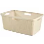 CURVER Pesukorv Jute 46L 59x39x26cm Kreemjas