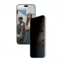 PanzerGlass PGS kahesuunaline privaatsuskaitseklaas Apple iPhone 15 Pro Maxile - ülilaiuv, karastatud klaas, teemanttugevus, antibakteriaalne, SnapOn paigaldusraam