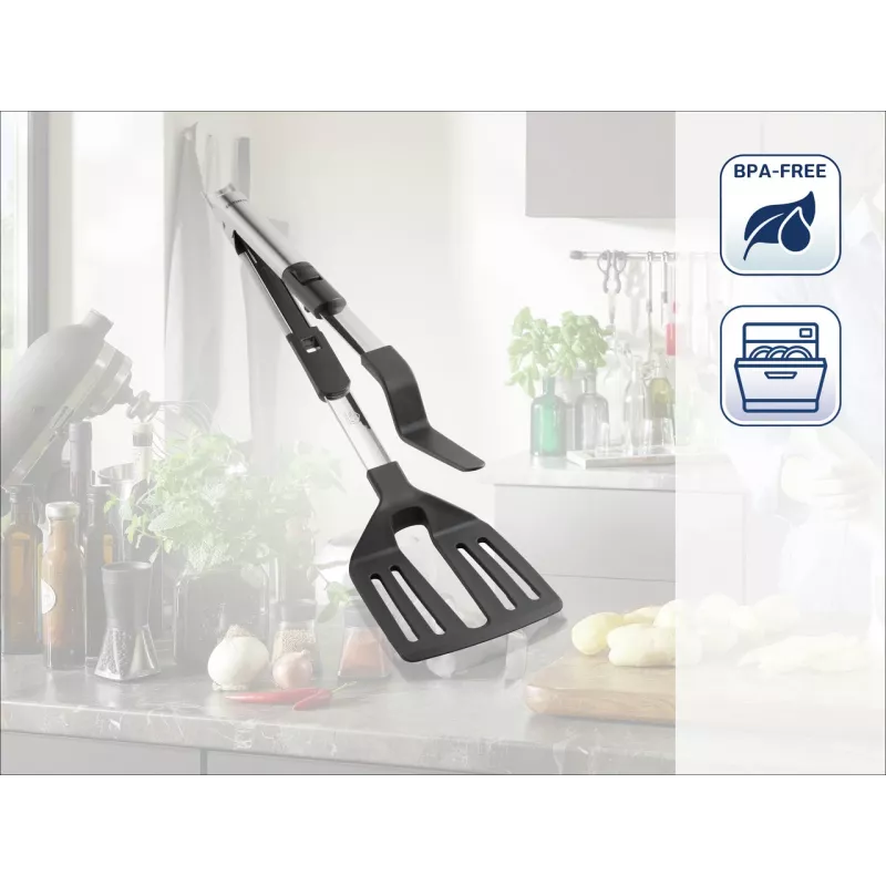 Leifheit ProLine 2-in-1 spaatel ja lõikur, roostevaba teras, 30,5 cm