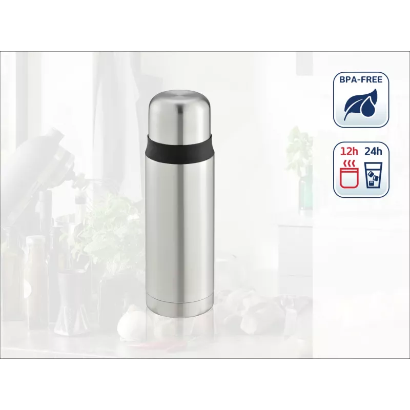 LEIFHEIT Thermos Coco 0,5 l roostevabast terasest vaakumisoleeritud pudel, hõbedane