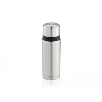 LEIFHEIT Thermos Coco 0,75L vaakumisoleeritud termospudel, roostevaba teras ja klaasist sisemus, hõbedane