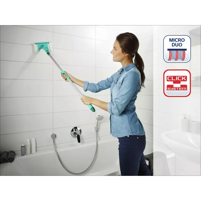 LEIFHEIT Plaatide ja vannitoa hari teleskoopvarrega 93-150 cm vannitoa puhastaja Micro Duo