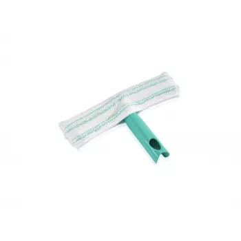 LEIFHEIT Aknapuhastaja M käsitsi aknakaabits Click-süsteemiga, 28 cm kummitera, ergonoomiline libisemiskindel käepide, valge/roheline