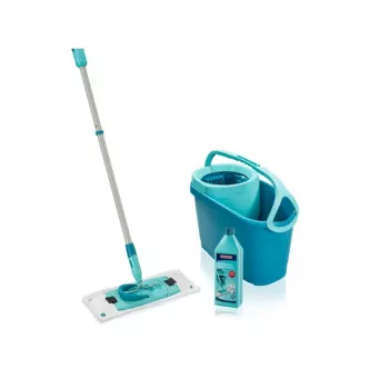 LEIFHEIT põrandapuhastuskomplekt Clean Twist M Ergo koos Power Cleaner 1L, pöörleva mopiga süsteem, roheline/valge