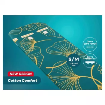 LEIFHEIT Cotton Comfort triikimislaua kate S/M 125x40 cm sinine/valge triibuline