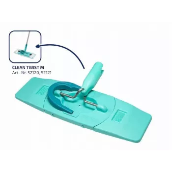 LEIFHEIT Clean Twist M Ergo Set – lapikmop süsteem keerleva väänajaga, teleskoopvarrega, mikrofiiberpeaga, 20 L ämbriga