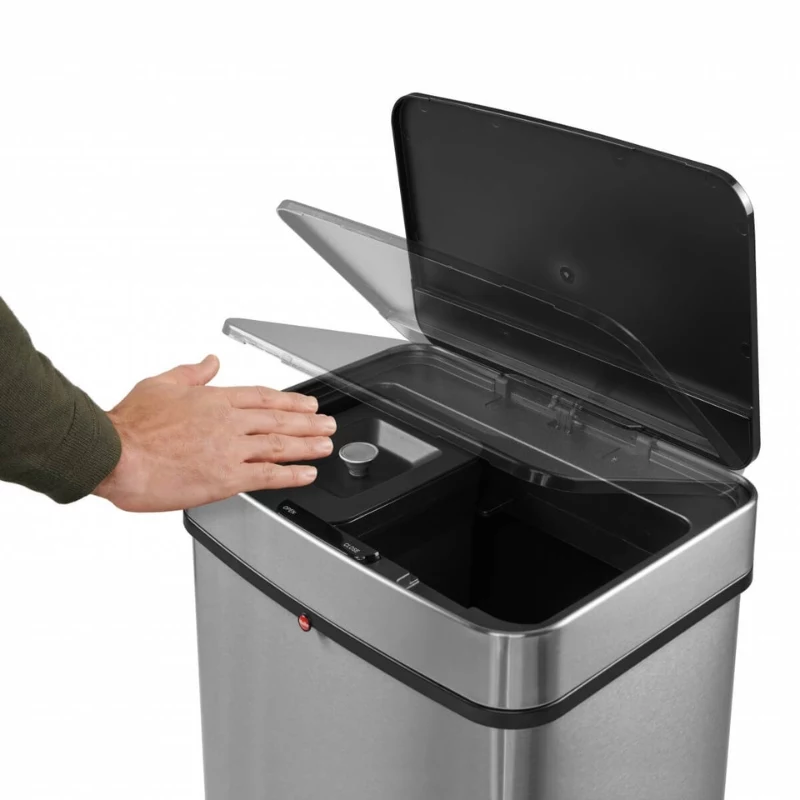 HAILO Öko Vario XL jäätmete sorteerimissüsteem, 2x25L, roostevaba teras