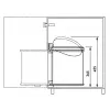 HAILO süvisprügikast Compact-Box M 15L valge