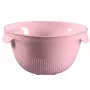 CURVER Caurduris Kitchen Essentials 5-osaline silikoonist ja akaatsiapuust köögiriistade komplekt, roosa