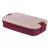 CURVER Lunch&Go ristkülikukujuline toidukauss söögiriistadega 1,4L Lilla