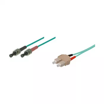 Good Connections SC/ST Duplex OM3 Multimode Fiiber Patch Kaabel, 50/125µm, LSZH, 2m, Aqua