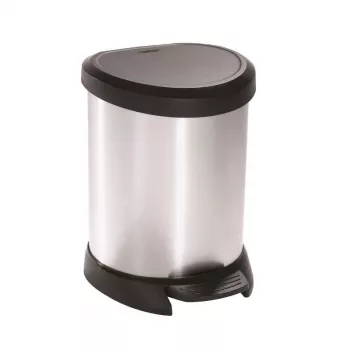 CURVER Pedaaliga ämber Deco Bin 5L hõbedane
