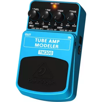 Behringer TM300 Tube Amp Modeler efekti pedaal elektrikitarrile, sinine/must