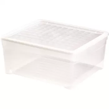 CURVER kaanega kast Tekstiilkast 18.5L Läbipaistev | 39.6x34.3x17.3cm
