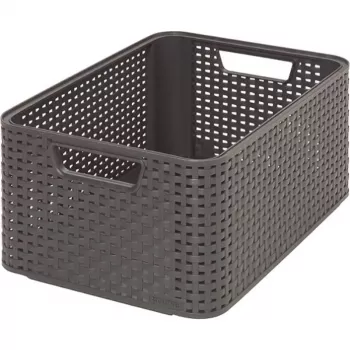 CURVER Style M hoiukarp 38,6x28,7x17 cm tumehall rotaniefektiga 18L