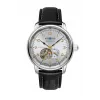 Zeppelin Mediterranee automaatne meeste kell 96661, 40mm, hõbedane sihverplaat, pruun nahkrihm