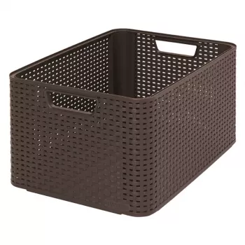 CURVER Box Style L 43,6 x 32,6 x 23 cm tume pruun hoiukast