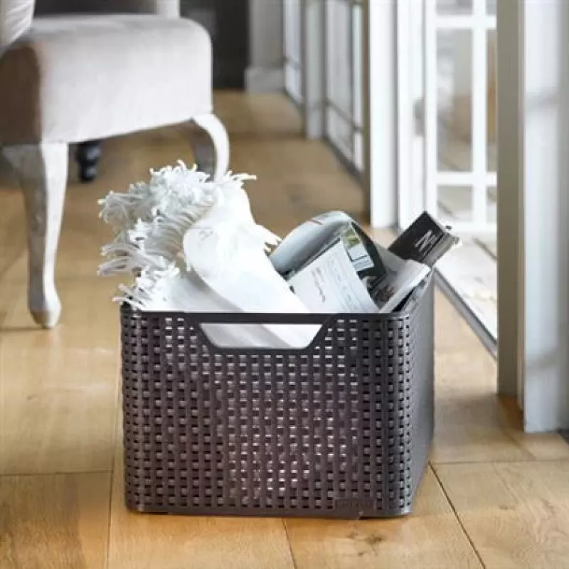 CURVER Box Style L 43,6 x 32,6 x 23 cm tume pruun hoiukast