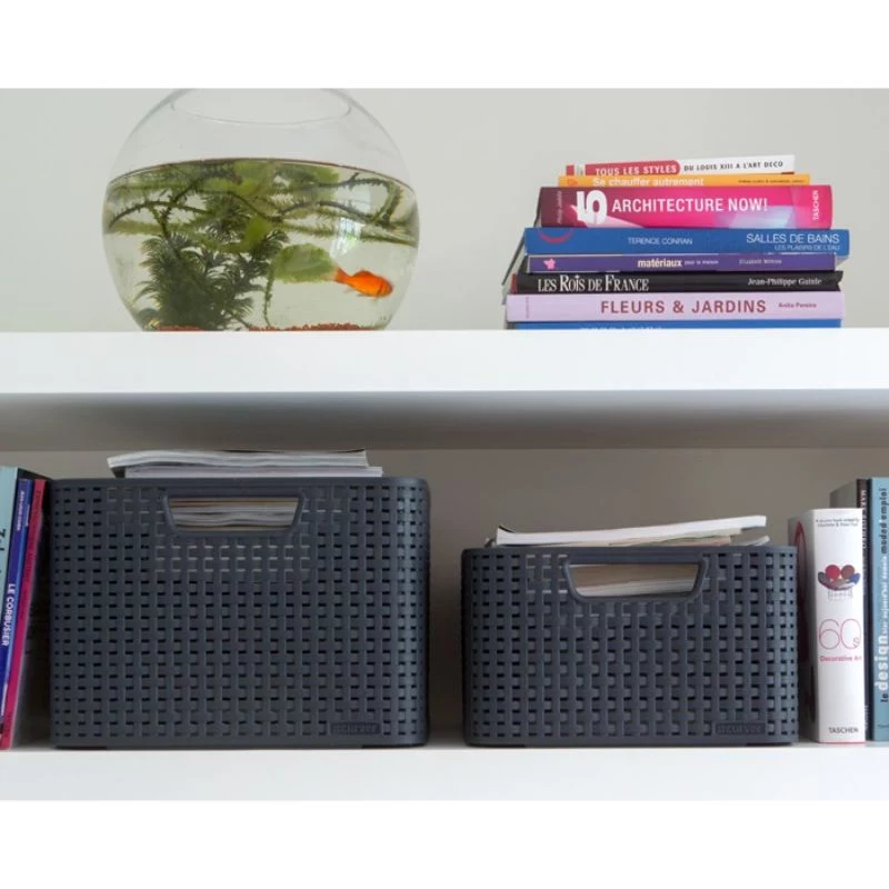 Curver Style M hoiukarp kaanega, 21.5L, tumehall, 39.3x29.3x18.7cm