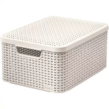 CURVER Style M hoiukarp kaanega, 39,3 x 29,3 x 18,7 cm, kreemjas, 21,6L, kokkupandav