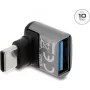 Delock USB 10 Gbps adapter USB Type-C isane USB Type-A emasele, ülespoole suunatud, alumiiniumkorpus