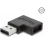 Delock USB 2.0 Type-A isane vasaknurga Easy USB Type-A emane adapter, must