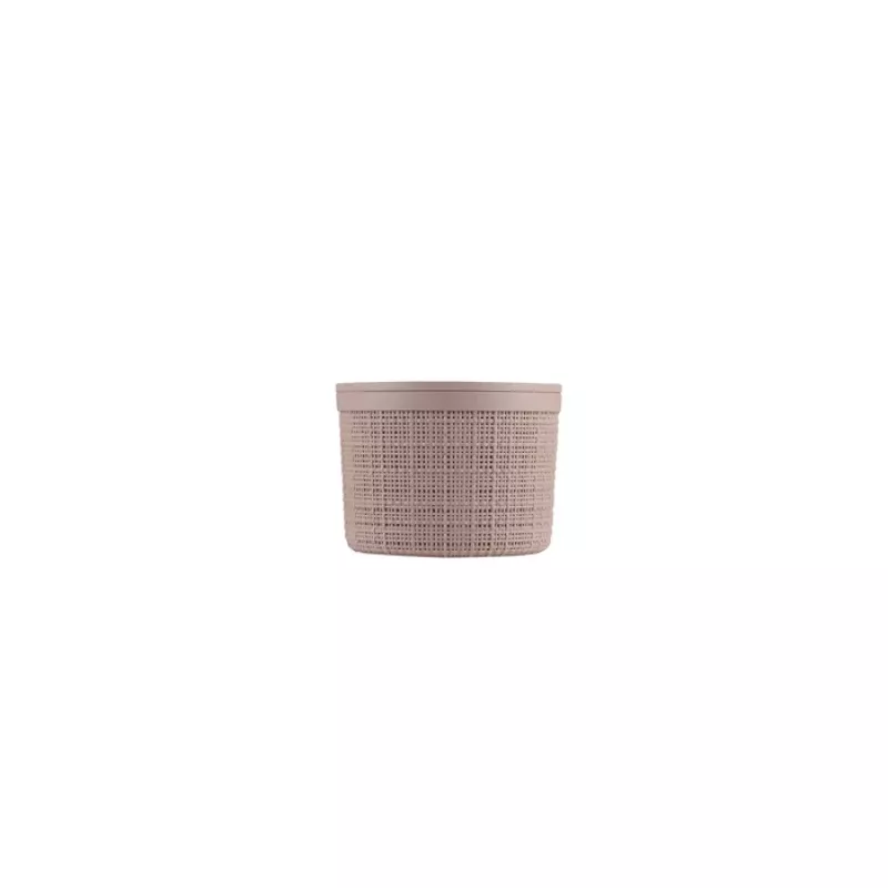 CURVER Jute ümmargune hoiukorv kaanega 2L roosa 17x13cm
