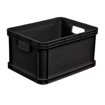 KEEEPER Robert 20L Euro konteiner, 400 x 300 x 220 mm, grafiit, kandevõime 30 kg, virnastatav, toiduohutu