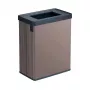 CURVER Ristkülikukujuline metalliseeritud prügikast Verto Recycle 54L Pärlroosa