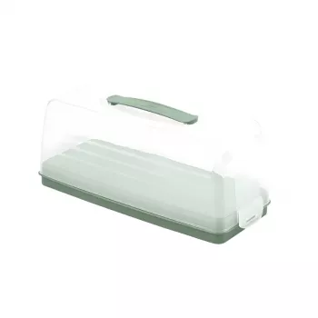 CURVER Smart To Go ristkülikukujuline koogikandmise karp 35,5 x 15 x 14,2 cm roheline