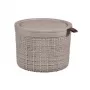 CURVER Jute-korv kaanega ümar 2L Ø17x13cm beež