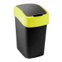 Curver Flip Bin 9L must ja kollane prügikast